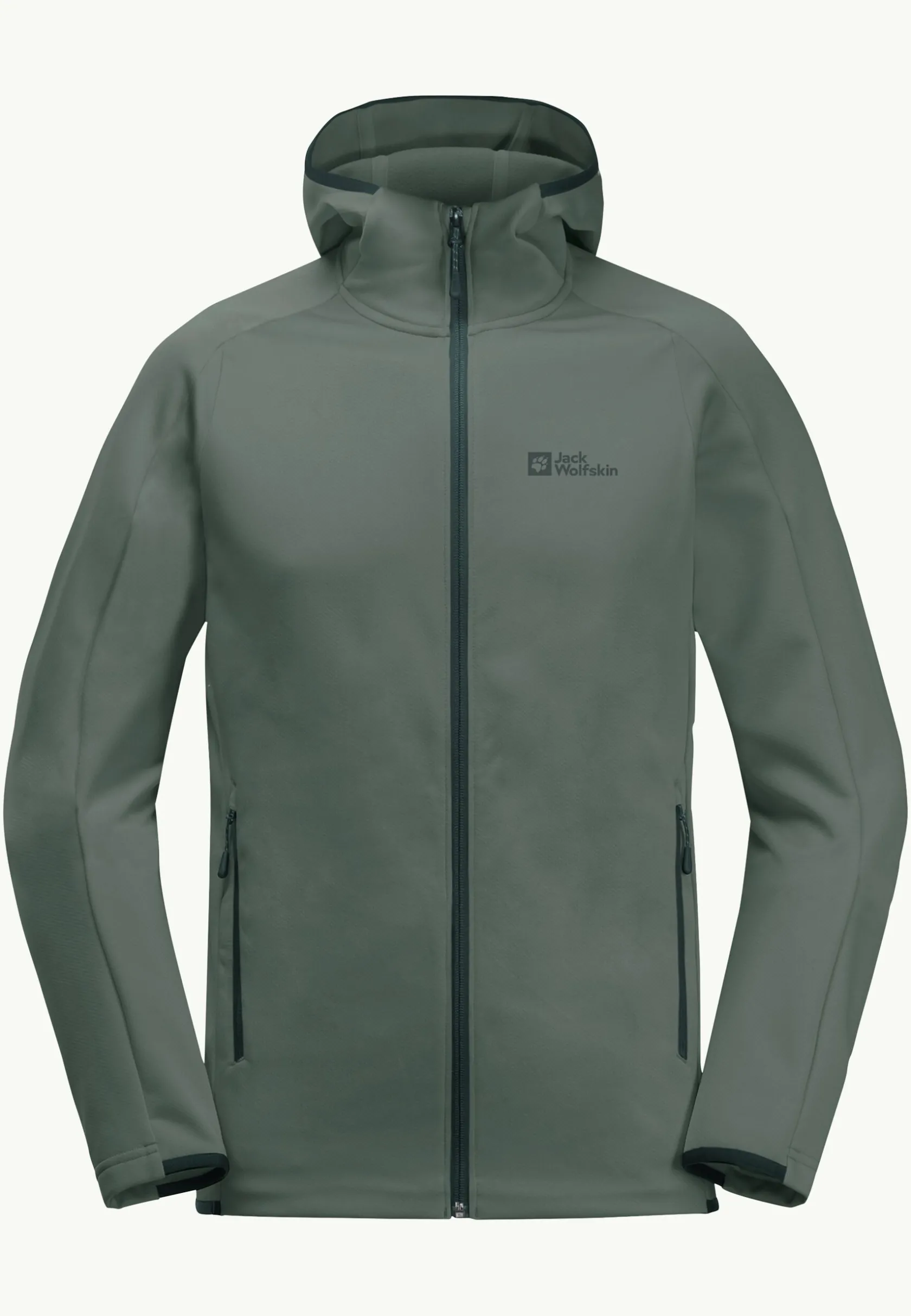 Jack Wolfskin Randonnée|Vestes Intermédiaires-Alpgrat Hooded Fz M