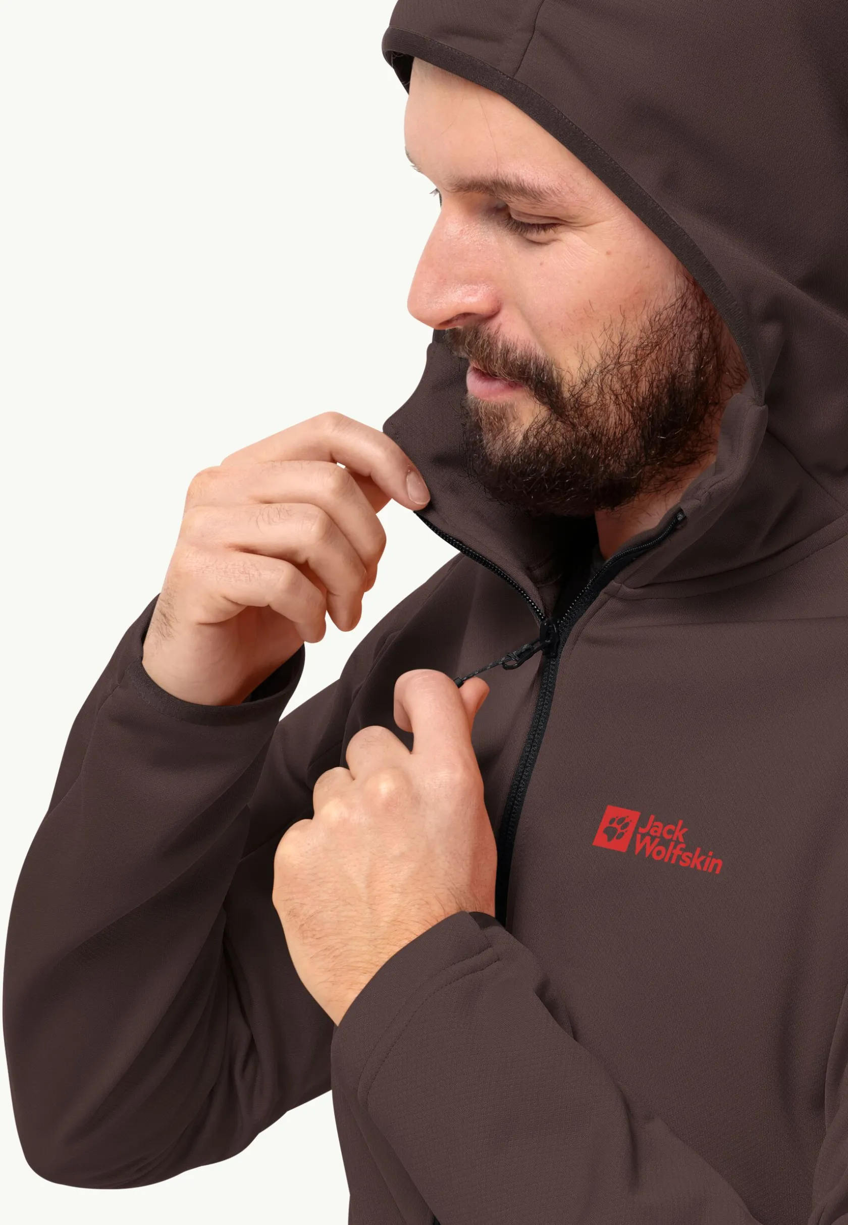 Jack Wolfskin Randonnée|Vestes Intermédiaires-Alpgrat Hooded Fz M