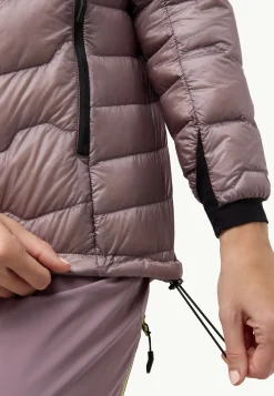 Jack Wolfskin Vestes D'Isolation|Vestes D'Hiver-Alpspitze Down Hoody W wild blossom