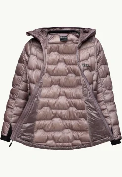 Jack Wolfskin Vestes D'Isolation|Vestes D'Hiver-Alpspitze Down Hoody W wild blossom