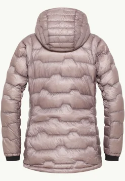 Jack Wolfskin Vestes D'Isolation|Vestes D'Hiver-Alpspitze Down Hoody W wild blossom