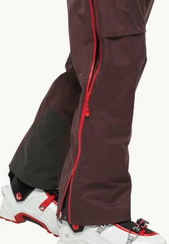 Jack Wolfskin Discovery|Esquí-Alpspitze Pro 3l Pants M red earth