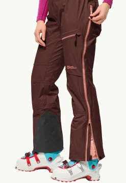 Jack Wolfskin Esquí|Pantalon De Pluie-Alpspitze Pro 3l Pants W dark maroon