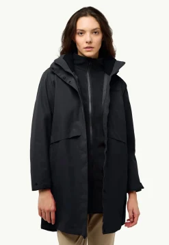 Jack Wolfskin Vestes D'Hiver|Vestes 3-En-1-Baylight 3in1 Coat W