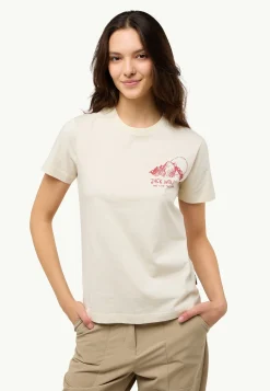 Jack Wolfskin T-Shirts & Hauts Manches Longues-Bergblick T W panna cotta