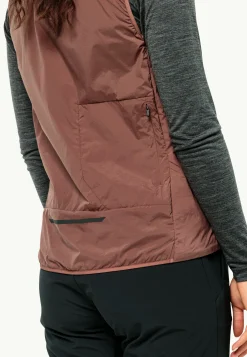 Jack Wolfskin Lifestyle|Couches Intermédiaires & Vestes En Polaire-Bike Commute Ins Vest W wild ginger