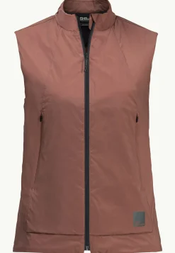 Jack Wolfskin Lifestyle|Couches Intermédiaires & Vestes En Polaire-Bike Commute Ins Vest W wild ginger