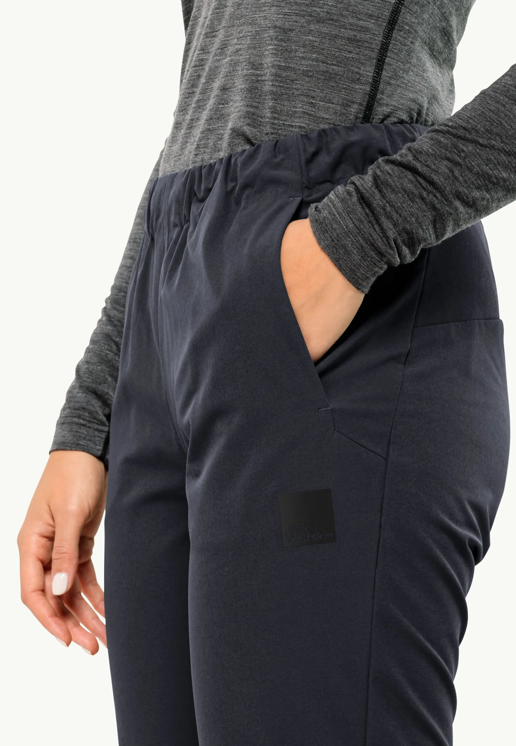 Jack Wolfskin Lifestyle|Pantalons Softshell-Bike Commute Wi Pants W dark navy