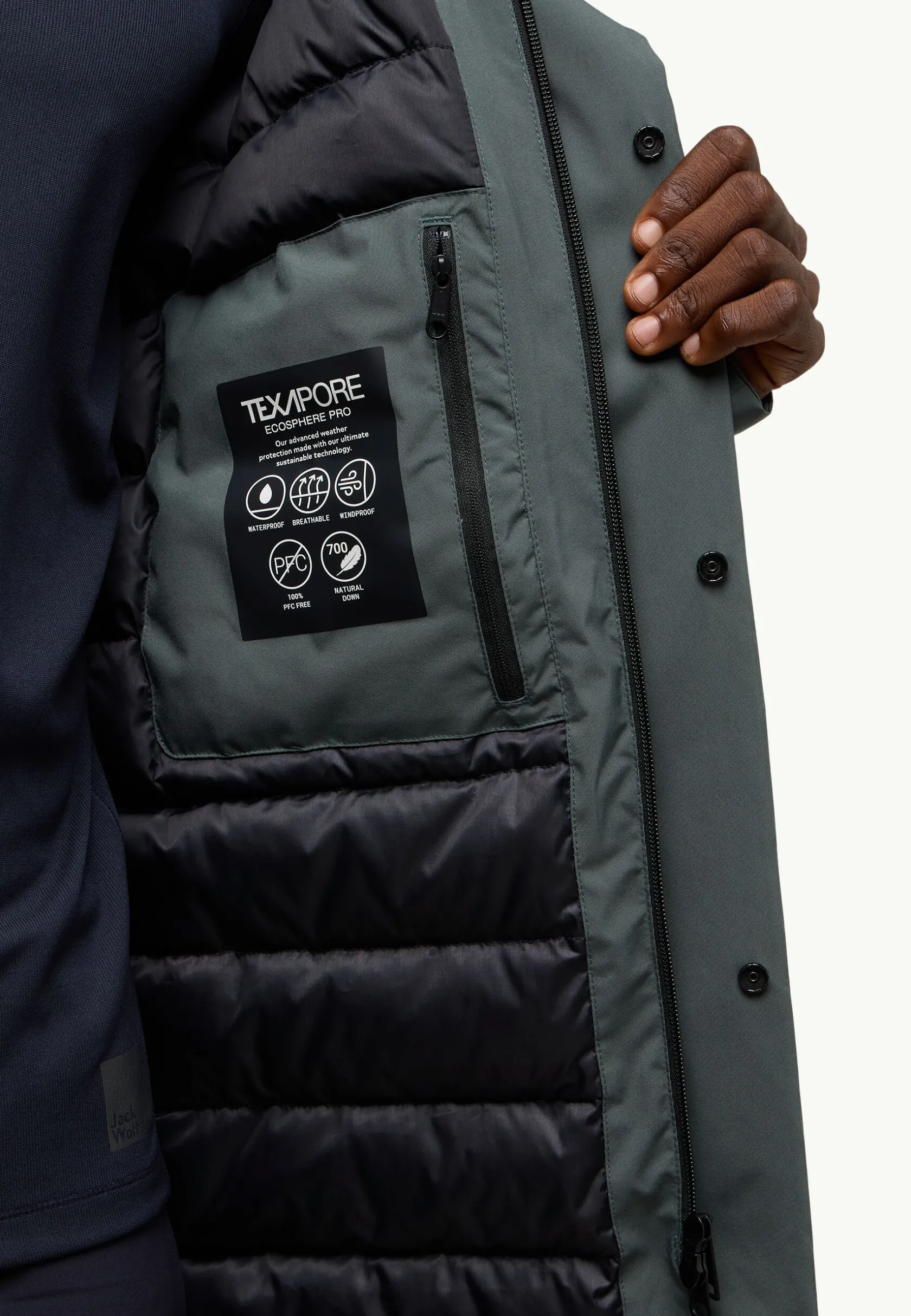 Jack Wolfskin Vestes D'Hiver|Vestes De Pluie-Brandenburger Coat M Rds