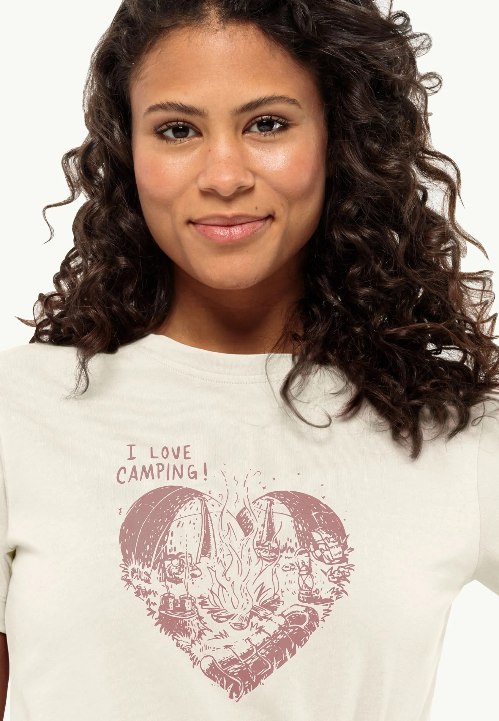 Jack Wolfskin Lifestyle|T-Shirts & Hauts Manches Longues-Camping Love T W