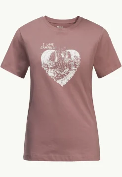 Jack Wolfskin Lifestyle|T-Shirts & Hauts Manches Longues-Camping Love T W