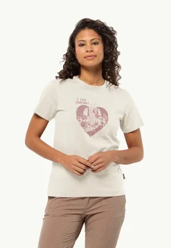 Jack Wolfskin Lifestyle|T-Shirts & Hauts Manches Longues-Camping Love T W