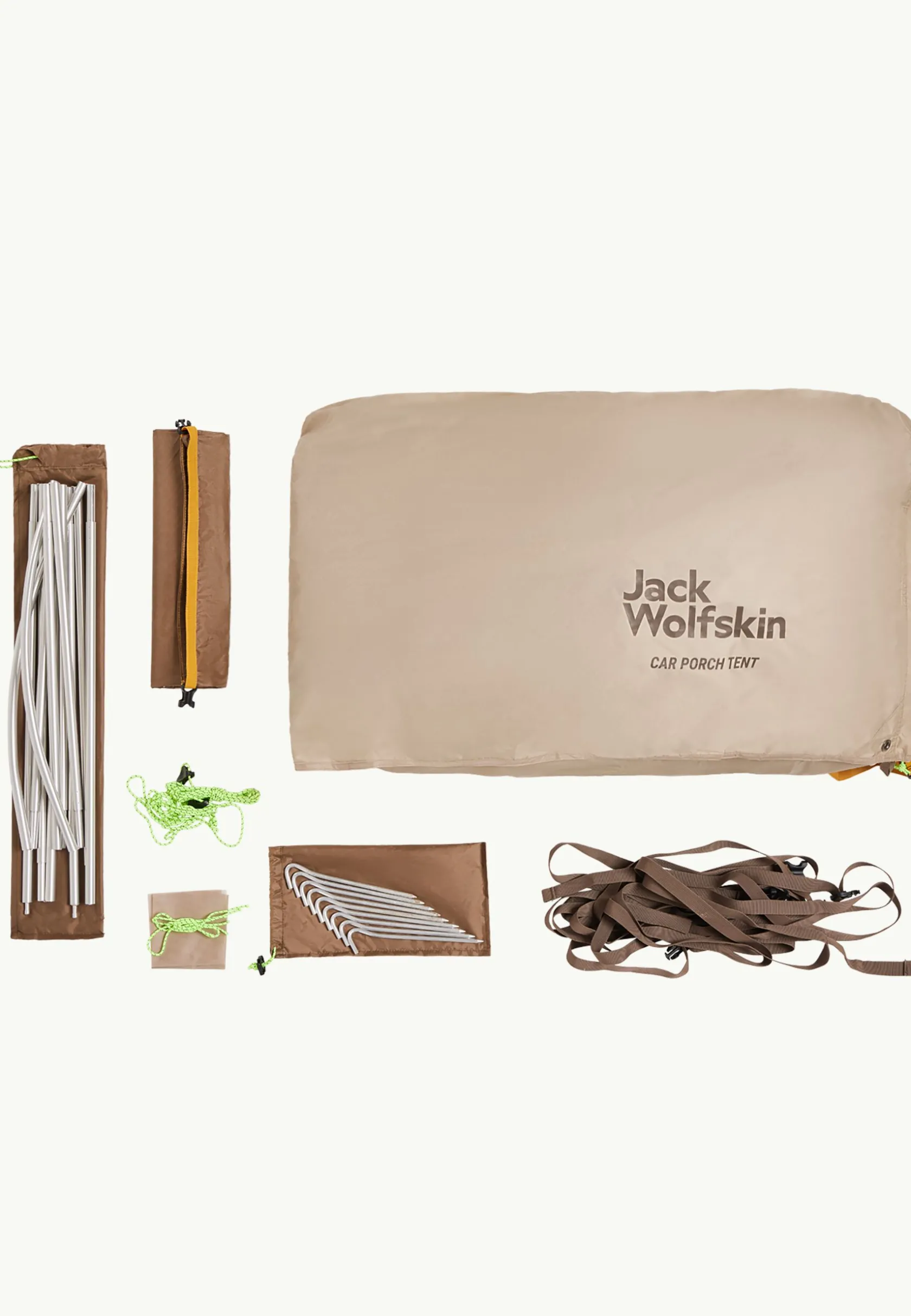 Jack Wolfskin Tentes-Car Porch Tent white pepper