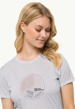 Jack Wolfskin Randonnée|Hauts Techniques-Crosstrail Graphic T W