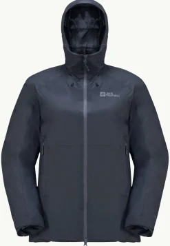 Jack Wolfskin Randonnée|Vestes Intermédiaires-Cyrox 2l Down Jkt W Graphite