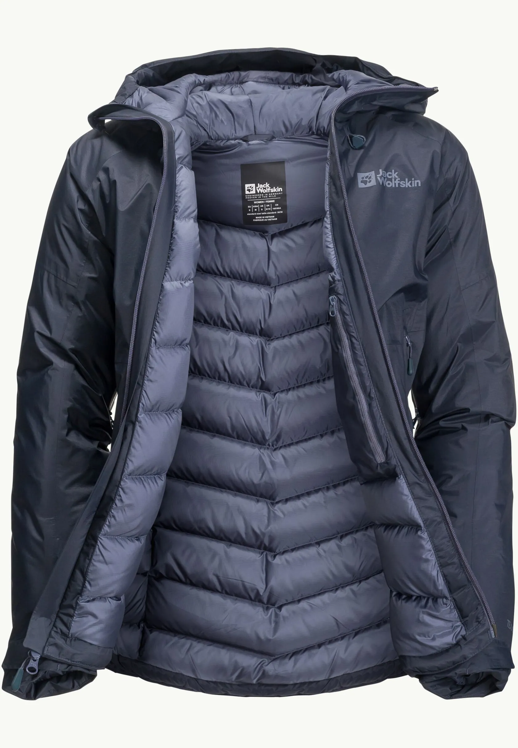 Jack Wolfskin Randonnée|Vestes Intermédiaires-Cyrox 2l Down Jkt W Graphite