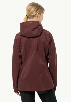 Jack Wolfskin Randonnée|Vestes Intermédiaires-Cyrox 3l Jkt W dark maroon