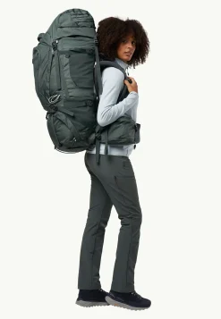 Jack Wolfskin Sacs À Dos De Randonnée|Sacs À Dos De Randonnée-Denali 65|10 Women slate green