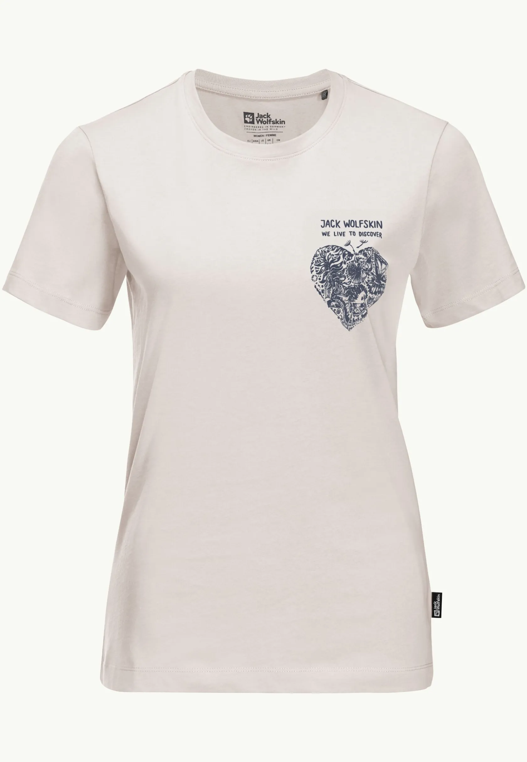 Jack Wolfskin Lifestyle|T-Shirts & Hauts Manches Longues-Discover Heart T W