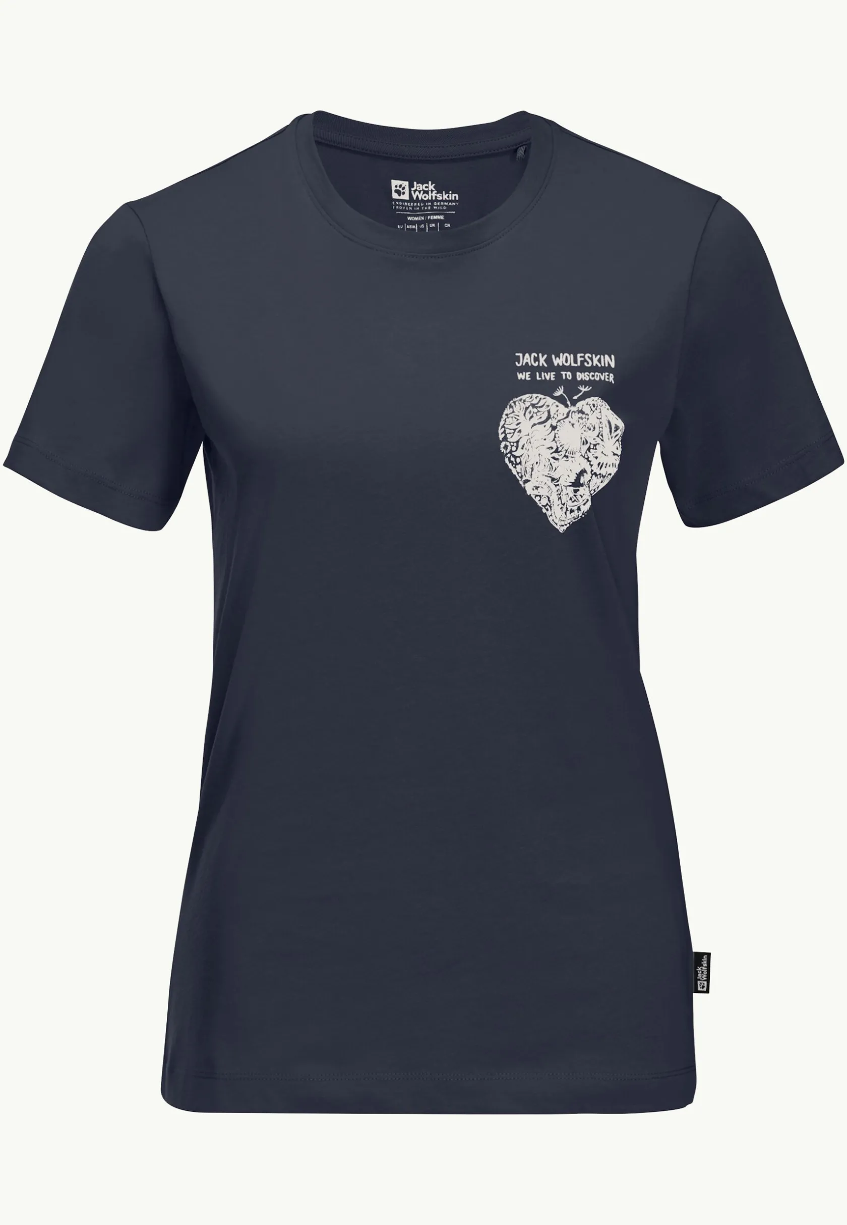 Jack Wolfskin Lifestyle|T-Shirts & Hauts Manches Longues-Discover Heart T W