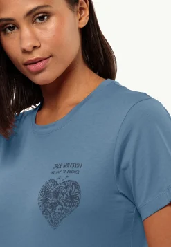 Jack Wolfskin Lifestyle|T-Shirts & Hauts Manches Longues-Discover Heart T W