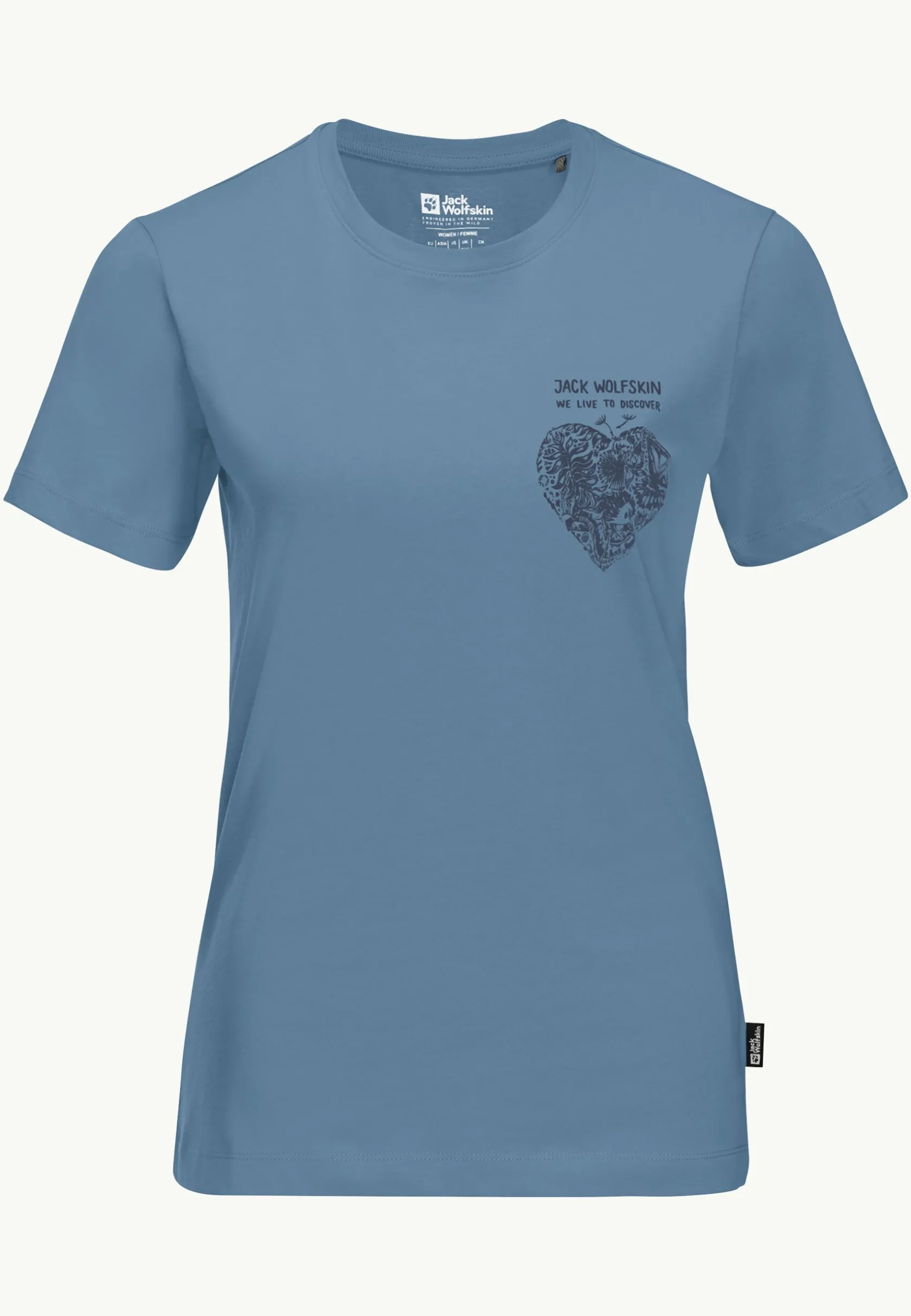 Jack Wolfskin Lifestyle|T-Shirts & Hauts Manches Longues-Discover Heart T W