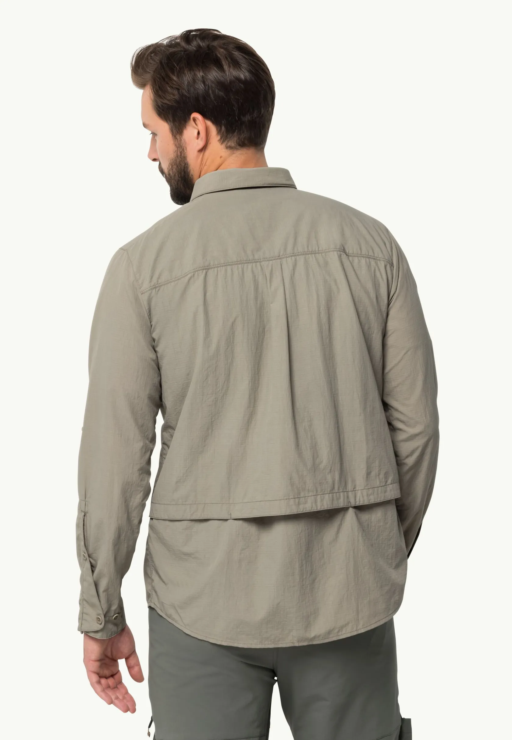 Jack Wolfskin Discovery|Hauts Techniques-Diskovera Ls Shirt M misty green