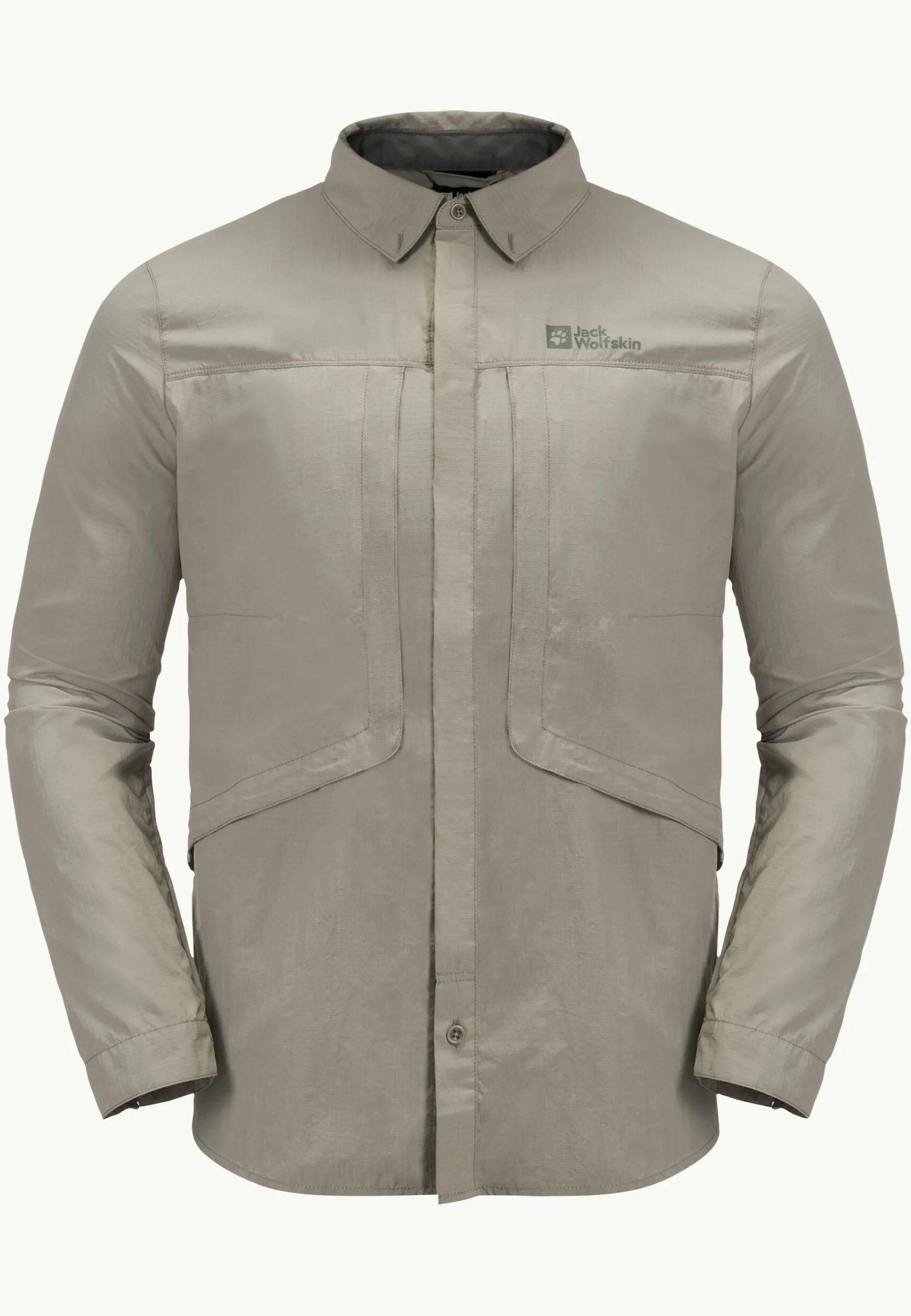 Jack Wolfskin Discovery|Hauts Techniques-Diskovera Ls Shirt M misty green