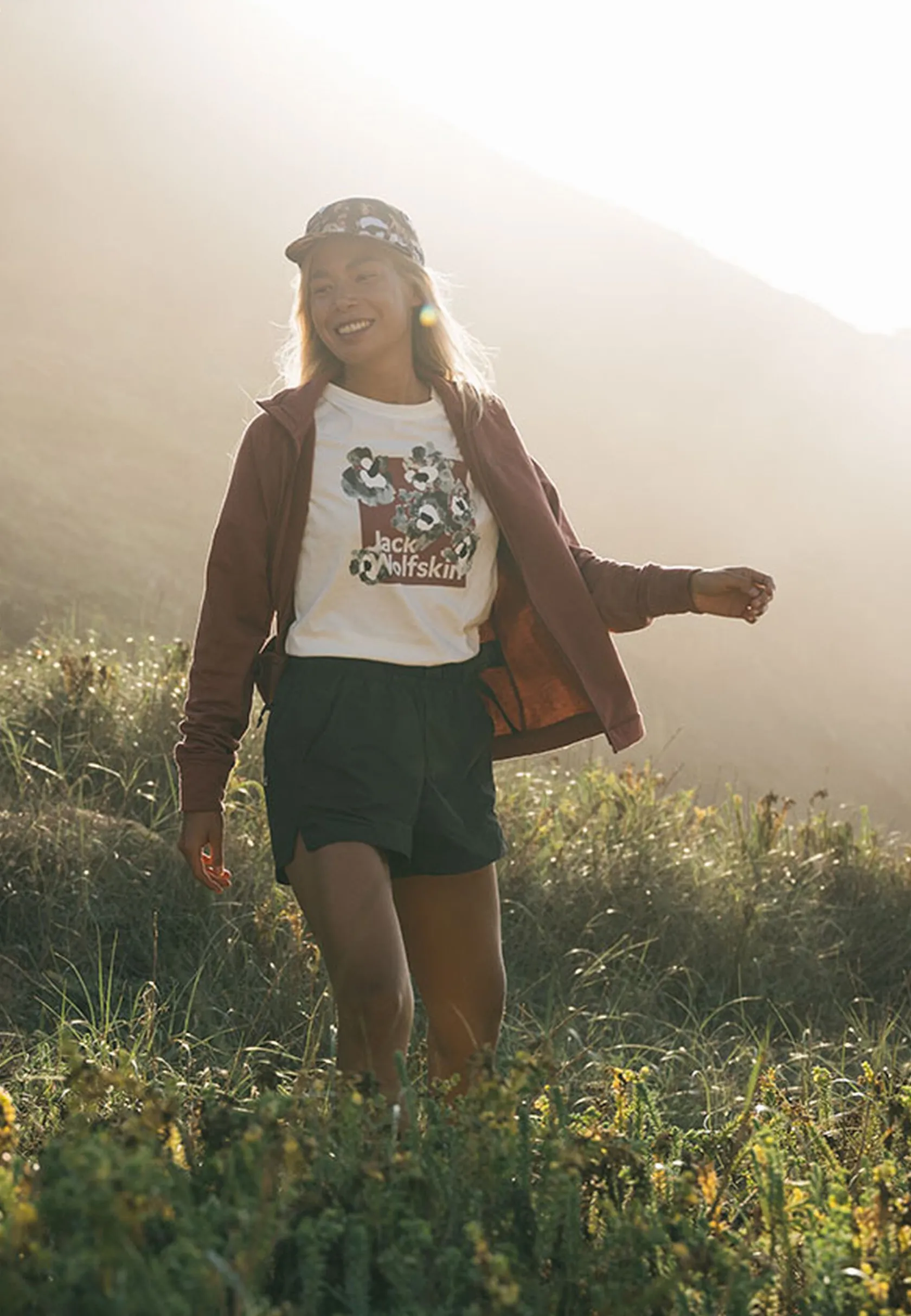 Jack Wolfskin Lifestyle|T-Shirts & Hauts Manches Longues-Florell Box T W