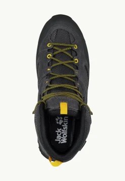 Jack Wolfskin Chaussures Imperméables|Chaussures De Randonnée-Force Crest Texapore Mid M Black / Burly Yellow Xt