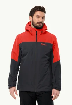 Jack Wolfskin Vestes Intermédiaires|Vestes De Pluie-Glaabach 3in1 Jkt M