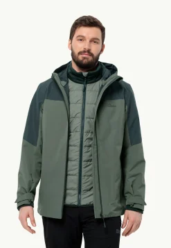 Jack Wolfskin Vestes Intermédiaires|Vestes De Pluie-Glaabach 3in1 Jkt M