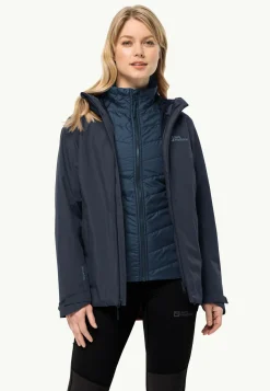 Jack Wolfskin Randonnée|Vestes Intermédiaires-Glaabach 3in1 Jkt W
