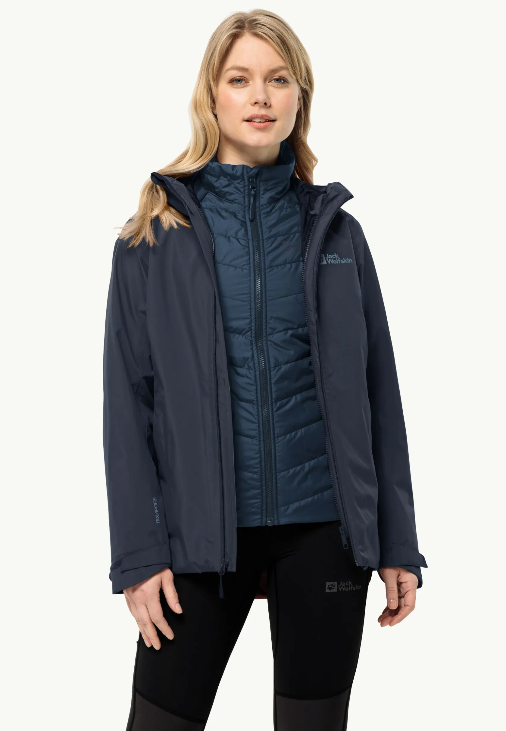 Jack Wolfskin Randonnée|Vestes Intermédiaires-Glaabach 3in1 Jkt W