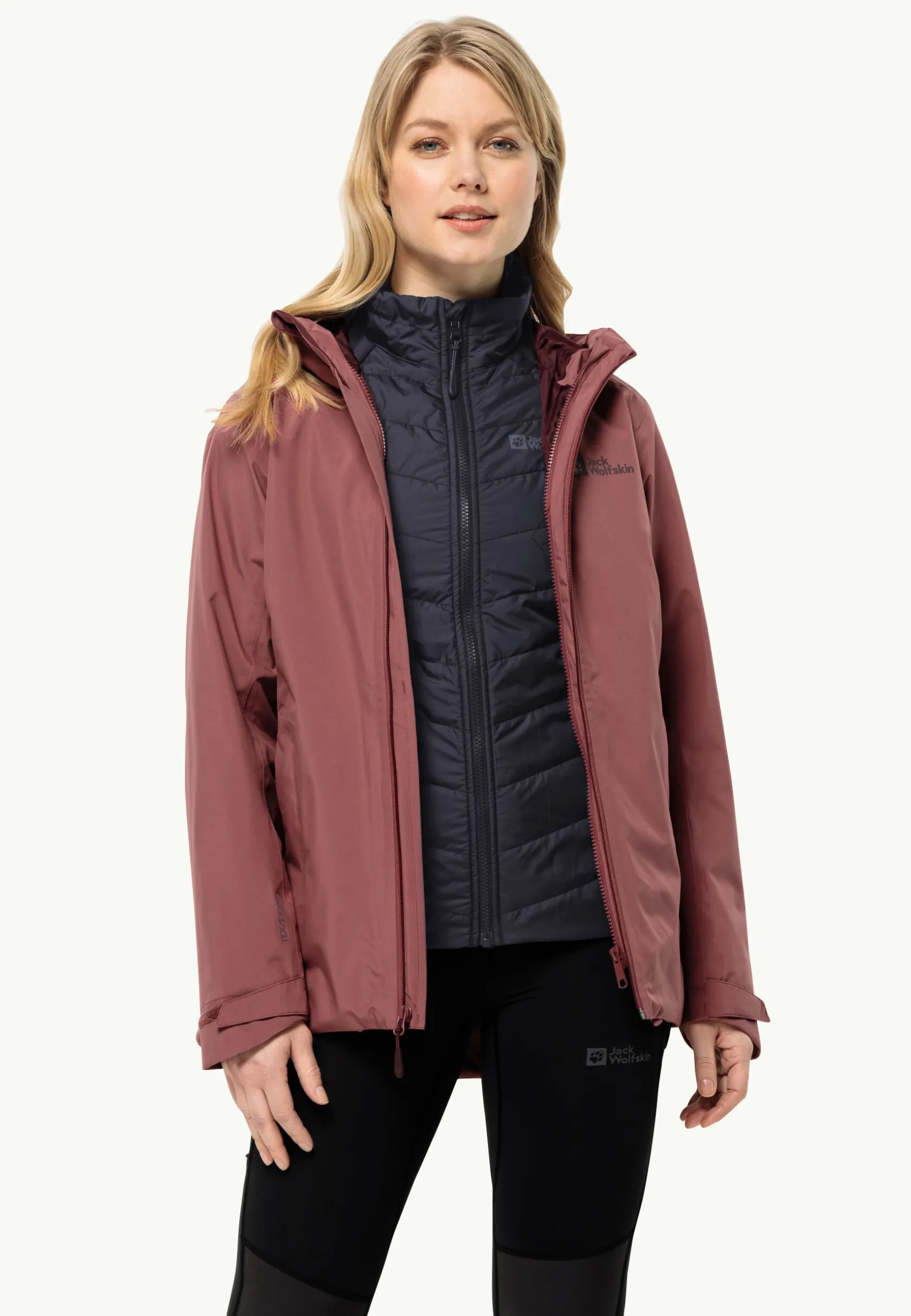 Jack Wolfskin Randonnée|Vestes Intermédiaires-Glaabach 3in1 Jkt W