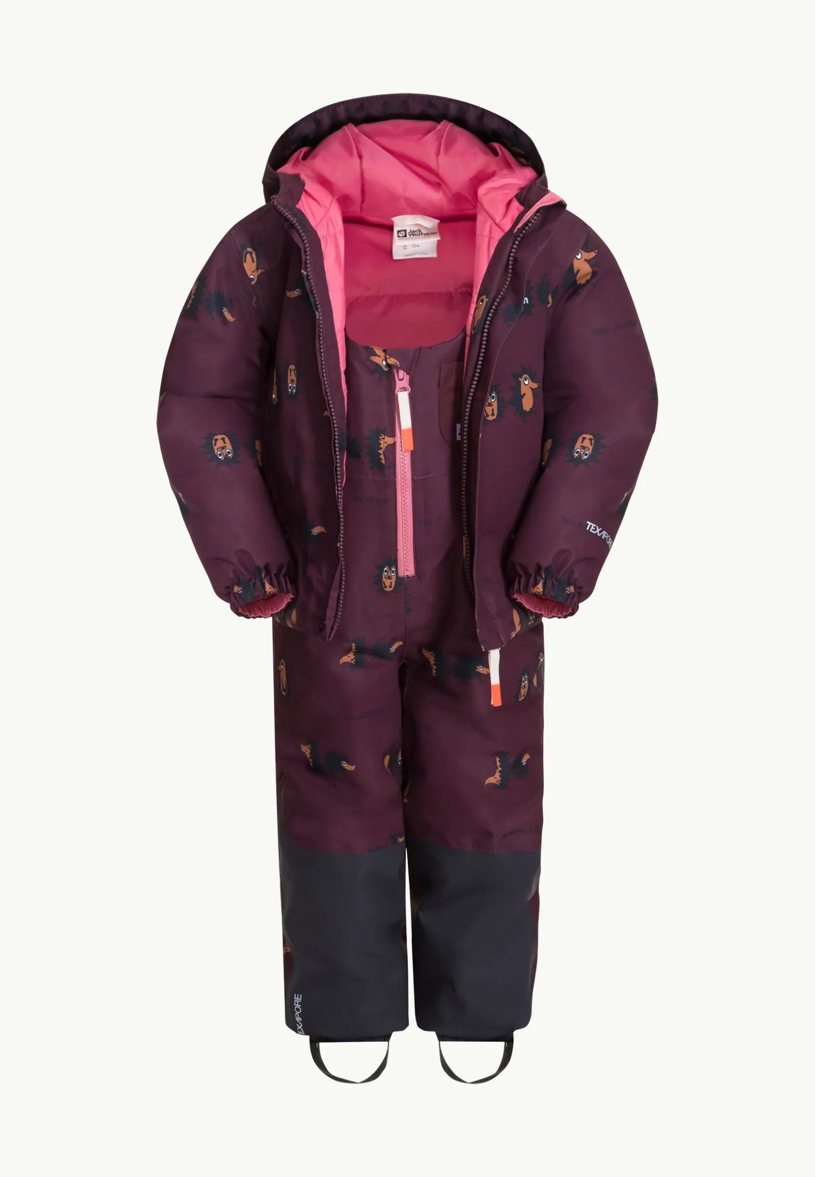 Jack Wolfskin Pantalons Et Combinaisons De Neige|Vestes D'Hiver-Gleely 2l Ins Print Bib K