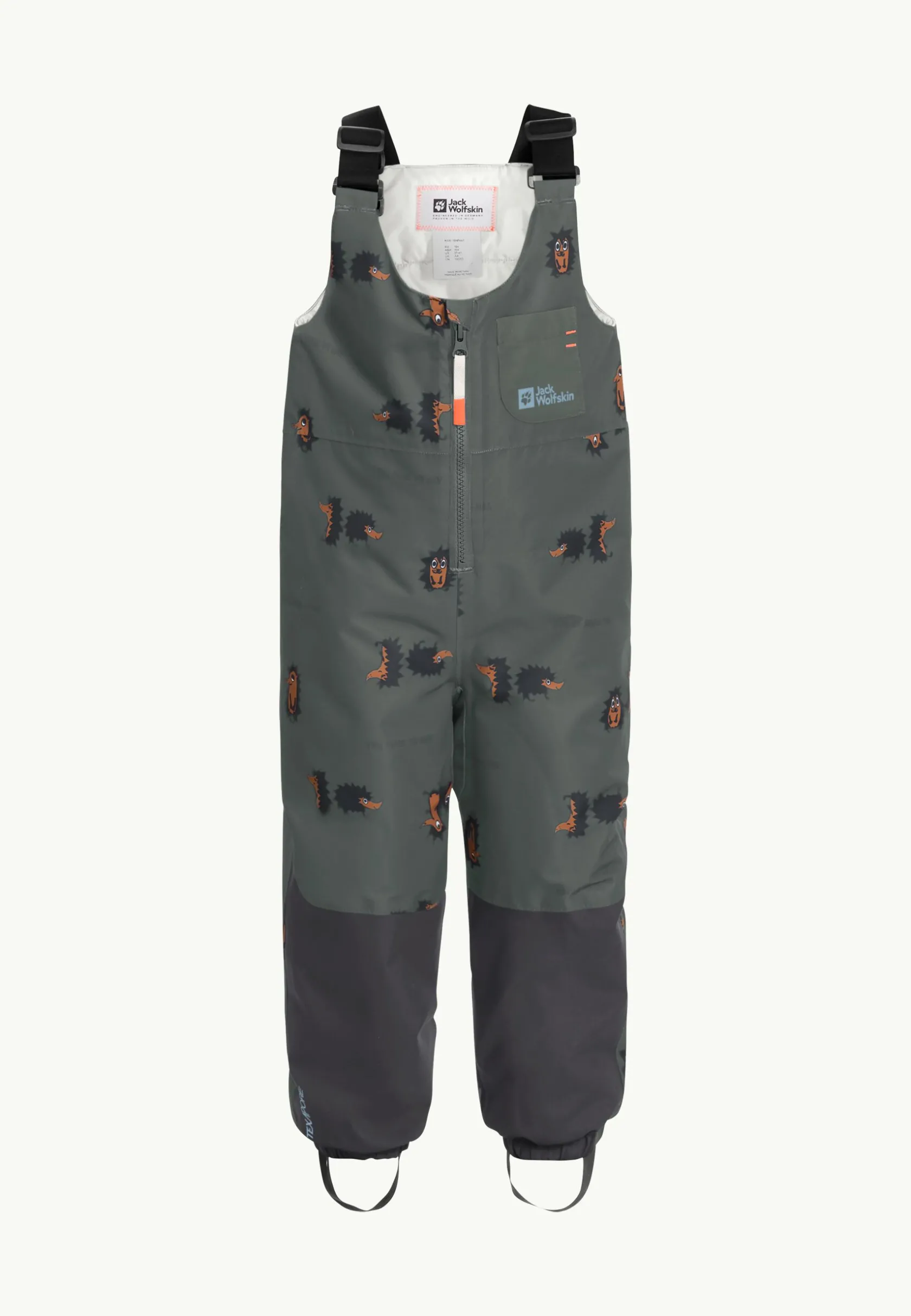 Jack Wolfskin Pantalons Et Combinaisons De Neige|Vestes D'Hiver-Gleely 2l Ins Print Bib K