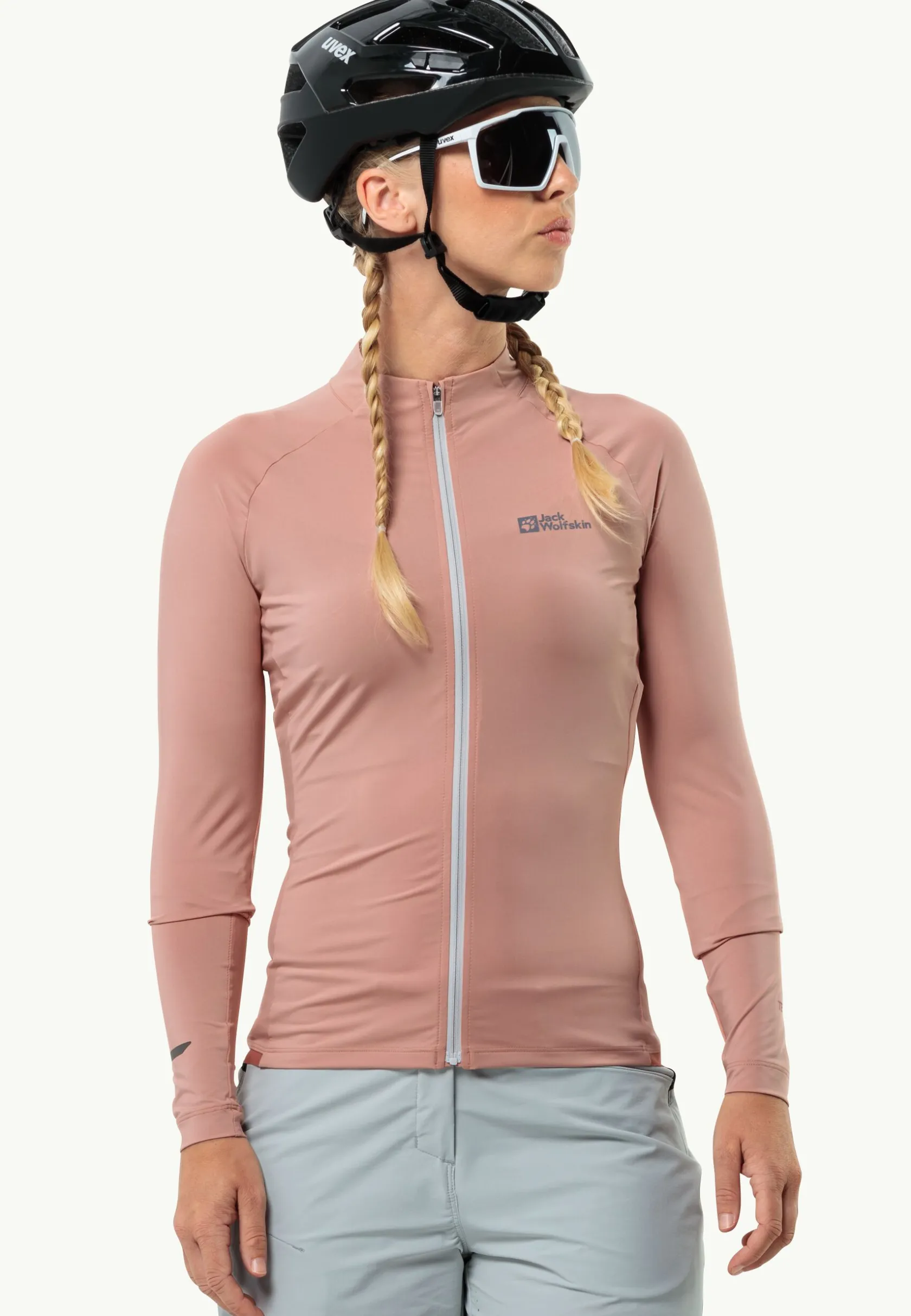 Jack Wolfskin Faire Du Vélo|Hauts Techniques-Gravex Fz Ls W Rose Dawn