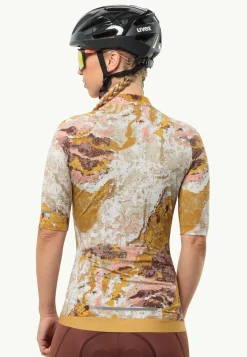 Jack Wolfskin Hauts Techniques|T-Shirts & Hauts Manches Longues-Gravex Printed Fz S|s W Strata Salted Caramel