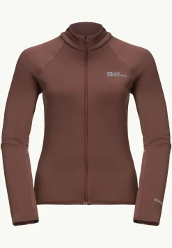 Jack Wolfskin Faire Du Vélo|Polaire-Gravex Thermo Fz W Dark Rust