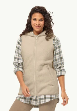 Jack Wolfskin Lifestyle|Polaire-High Curl Long Vest W
