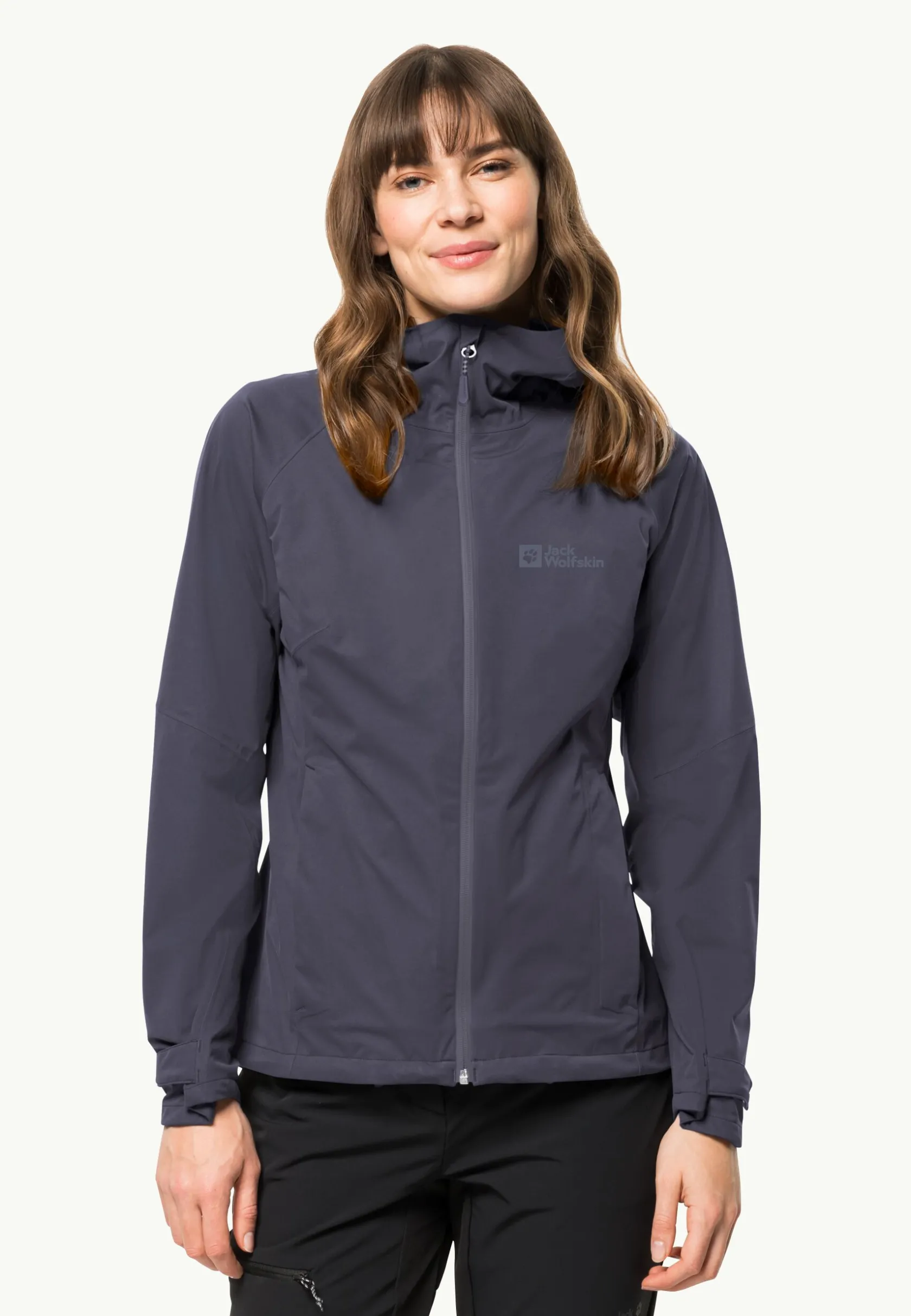 Jack Wolfskin Randonnée|Vestes Intermédiaires-Highest Peak Jacket W Graphite