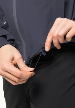 Jack Wolfskin Randonnée|Vestes Intermédiaires-Highest Peak Jacket W Graphite