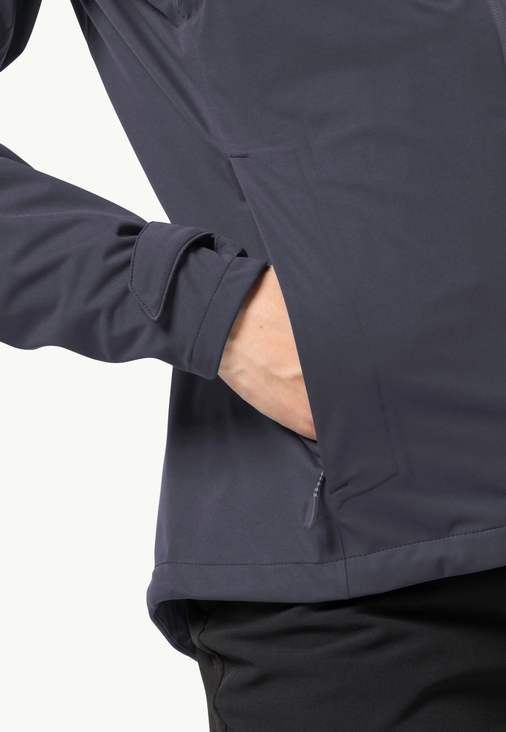 Jack Wolfskin Randonnée|Vestes Intermédiaires-Highest Peak Jacket W Graphite