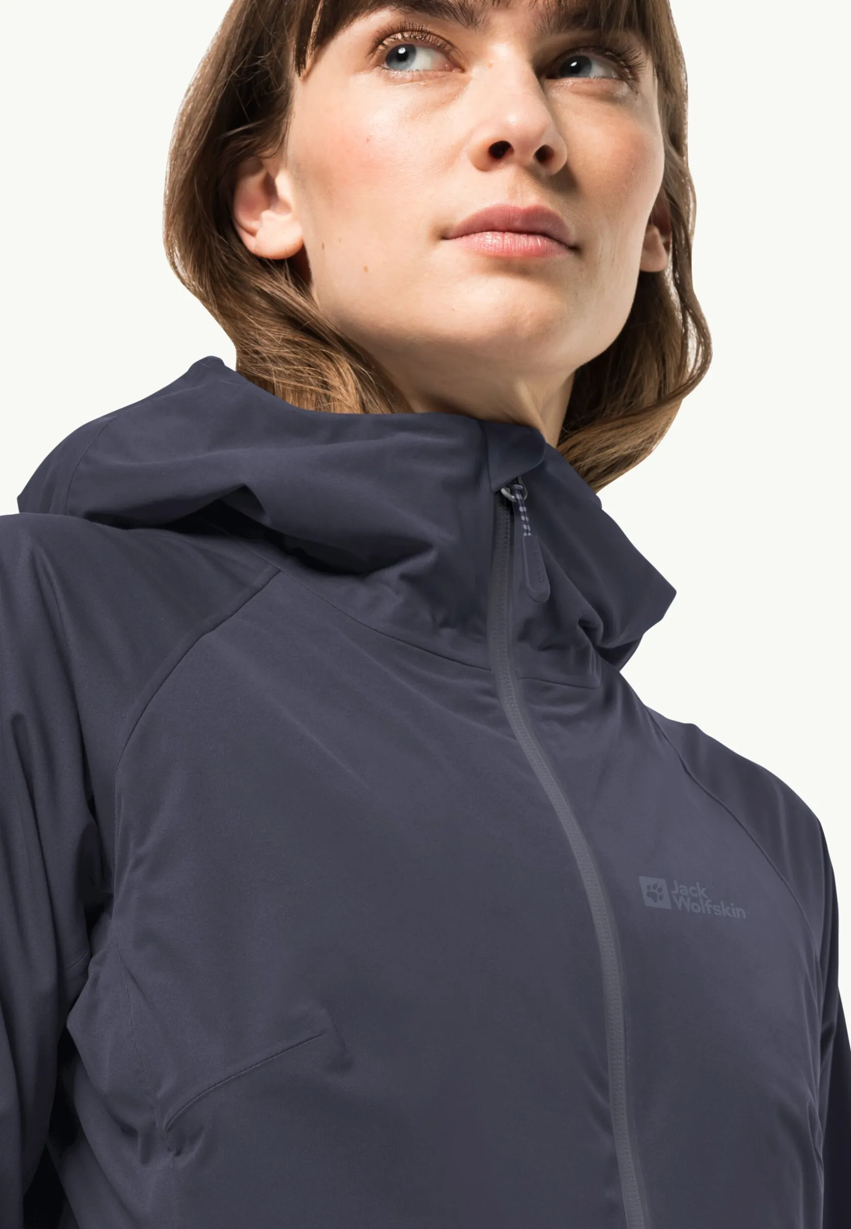 Jack Wolfskin Randonnée|Vestes Intermédiaires-Highest Peak Jacket W Graphite