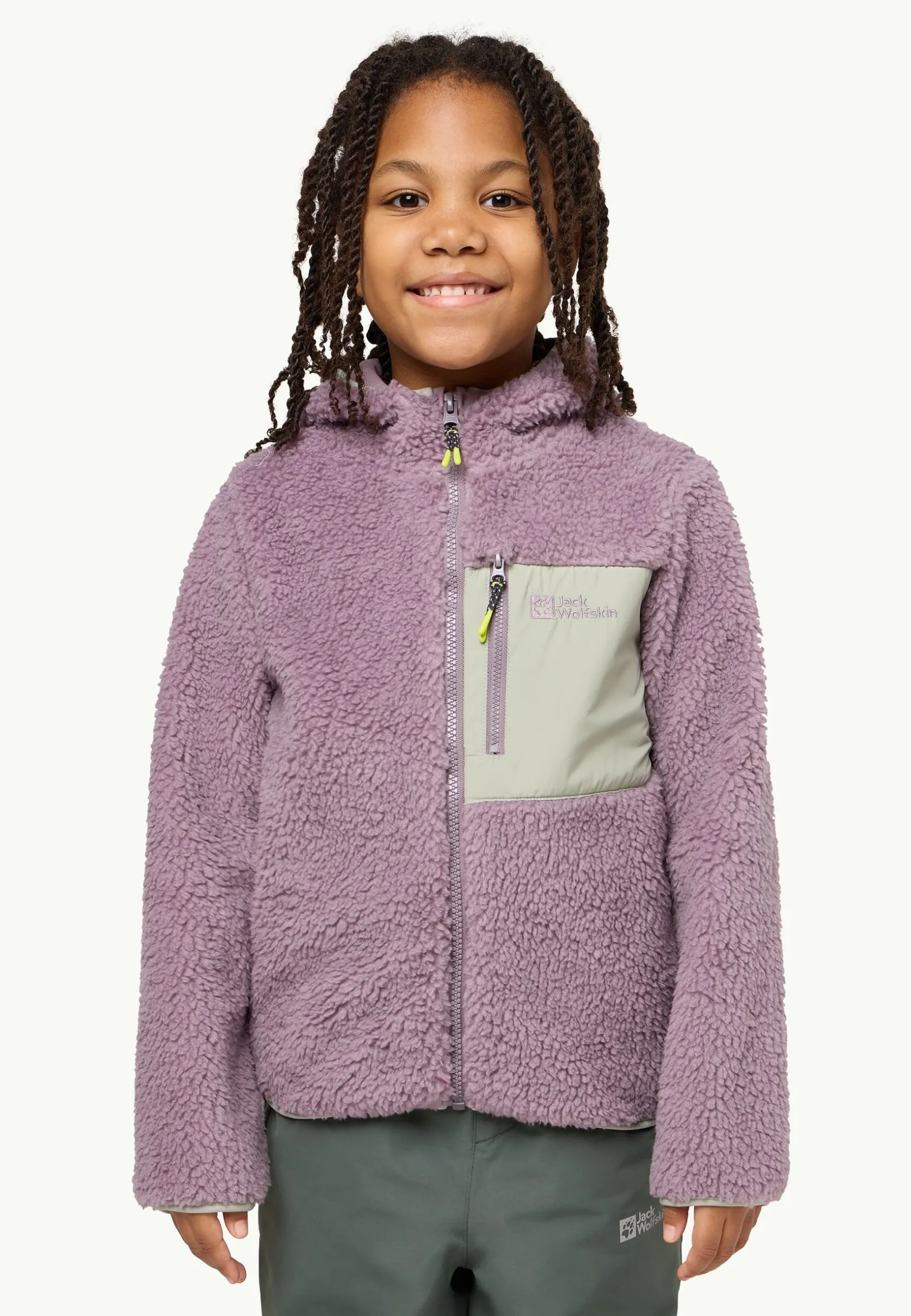 Jack Wolfskin Vestes Intermédiaires|Polaire-Ice Curl Hood Jacket K