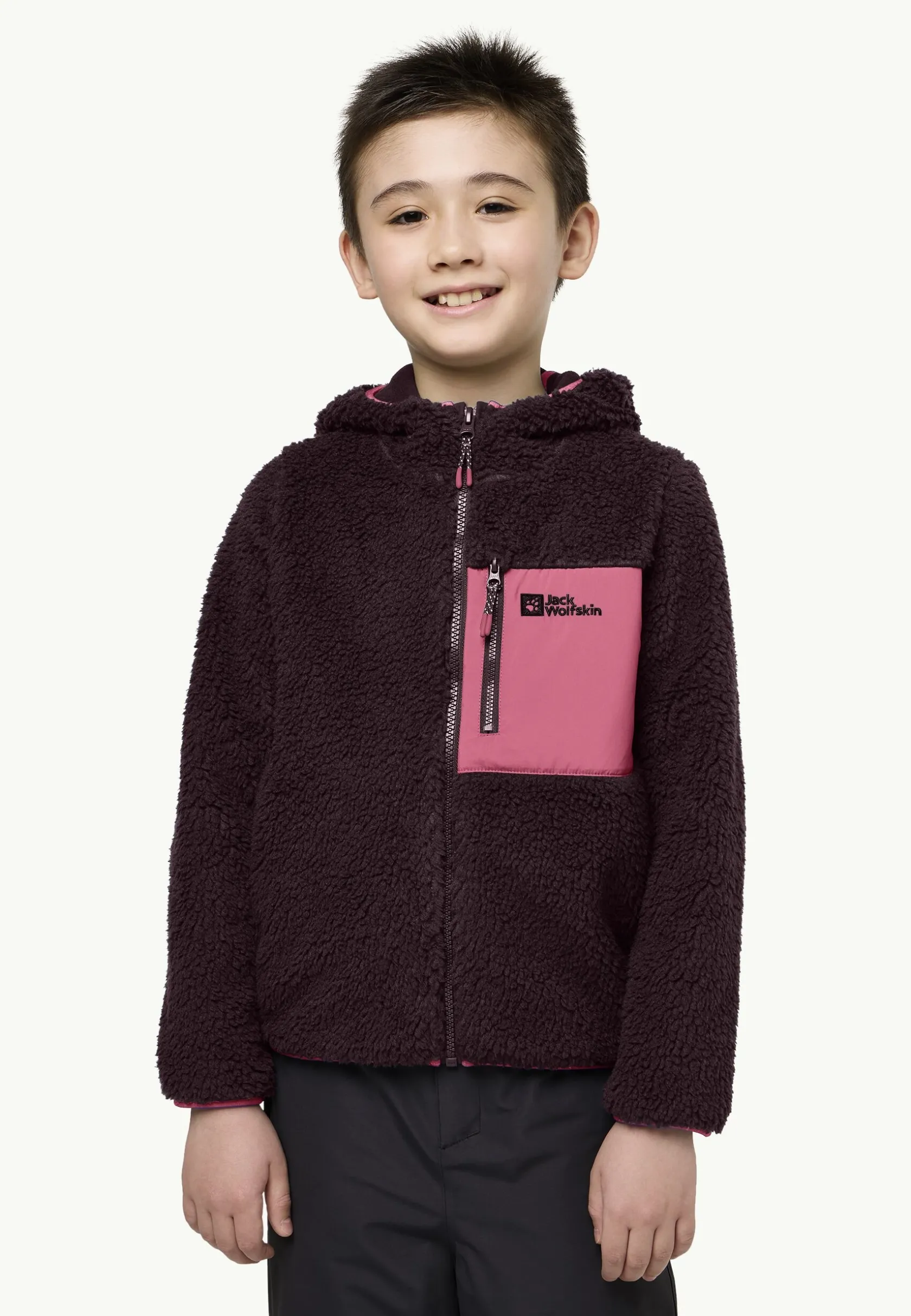 Jack Wolfskin Vestes Intermédiaires|Polaire-Ice Curl Hood Jacket K