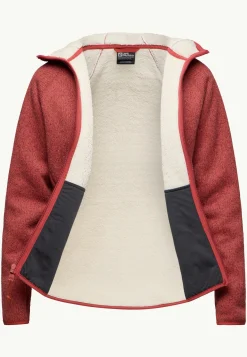 Jack Wolfskin Polaire|Couches Intermédiaires & Vestes En Polaire-Kaminfeuer Hooded Jkt W