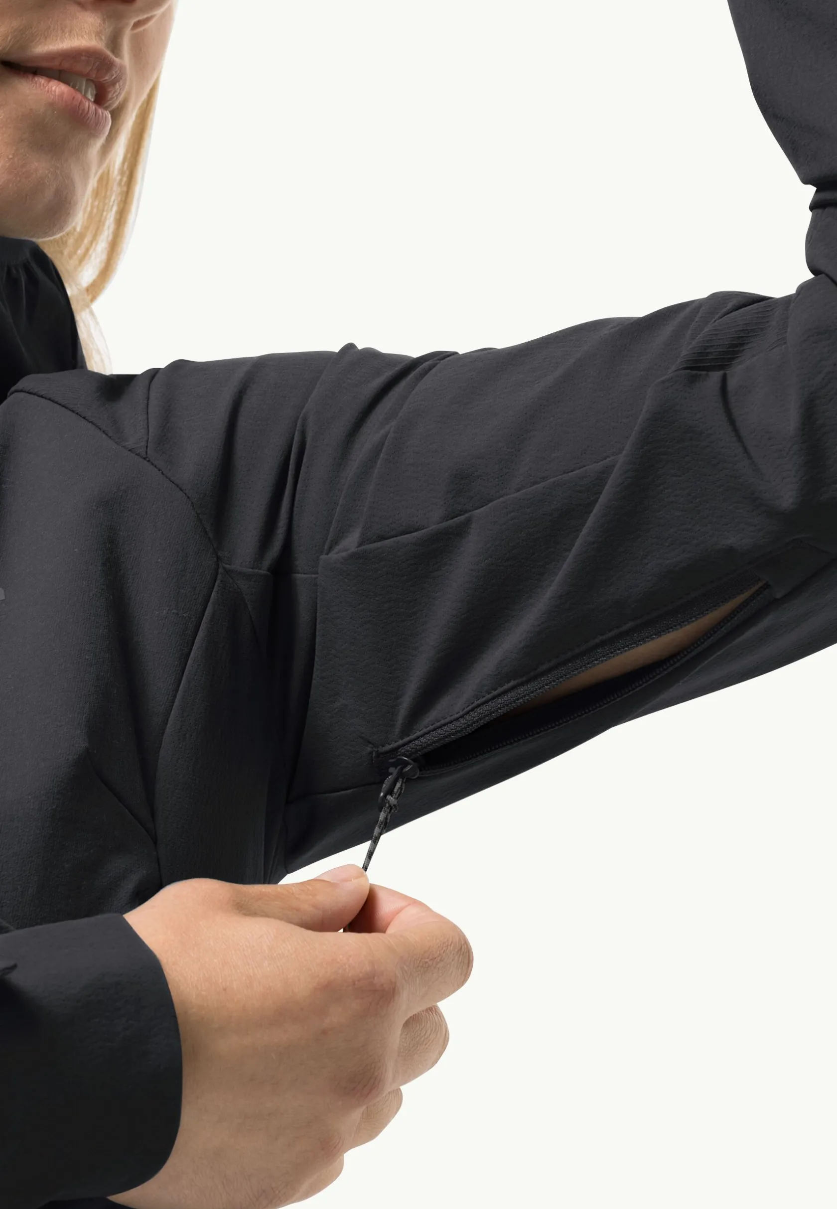 Jack Wolfskin Trekking|Vestes Coupe-Vent-Kammweg Jkt W black