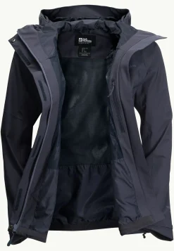 Jack Wolfskin Trekking|Vestes Intermédiaires-Kammweg 2l Jkt W